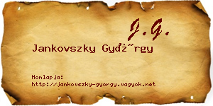 Jankovszky György névjegykártya